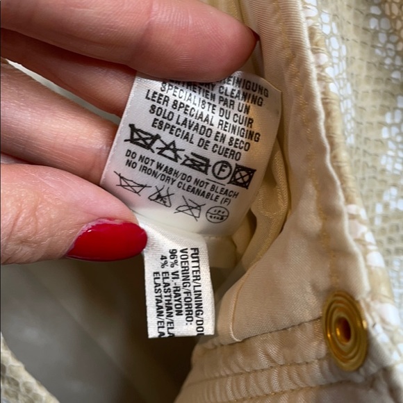 Escada lamb leather pants animal print it38 Runway - Picture 5 of 16